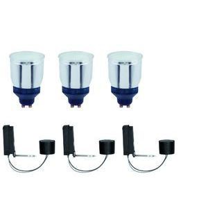 Luminaire encastré Paulmann kit fluocompact 3x11W GU10 - Paulmann - 99756