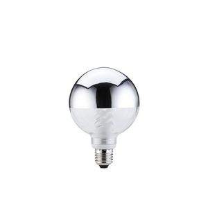 Ampoule Globe fluocompacte Paulmann 100mm 10W E27 calotte argenté - Paulmann - 88060