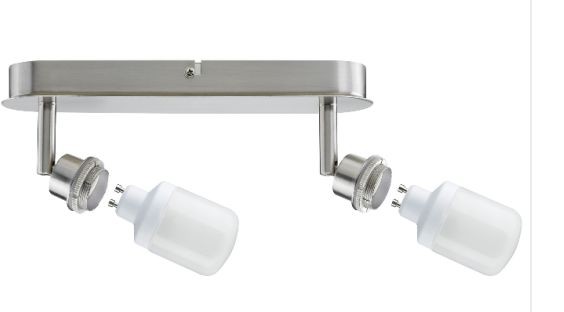 Réglette Paulmann Decosystem 2x9w GZ10/GU10