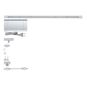 Kit base Paulmann ModuLED 40cm 3x1,8W LED