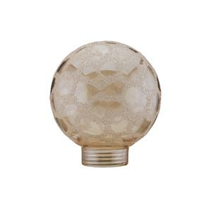 Verre globe 60 Paulmann minihalo. givré doré