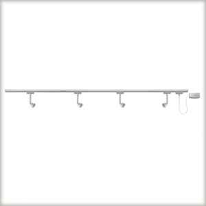 Système rail Paulmann URail Decosystem 4x7w gu10 chrome mat - Paulmann - 95041