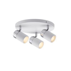 Spot LED Paulmann 3x3,5W Zyli IP44 230V, blanc/chrome