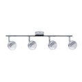Réglette Paulmann scoop LED 4x4,6w chrome 230v plastique
