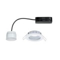 Kit Spots encastrés Paulmann LED LED 3x 6.8W Coin - Satiné - Blanc - Rond - IP44