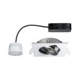 Kit spot encastré Paulmann Premium coin angle noir LED 3x6,2w 2700k 230v 51mm chrome/alu zinc