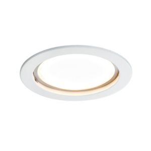 Encastré LED Coin satiné rond 14W blanc Kit unitaire à intensité variable