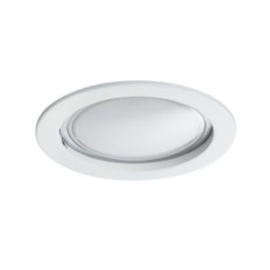 Encastré LED Coin satiné rond 14W blanc Kit unitaire à intensité variable