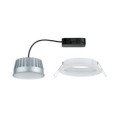 Encastré LED Coin satiné rond 14W blanc Kit unitaire à intensité variable