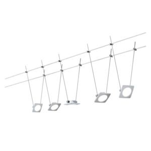 Kit câble Paulmann dc quadled 5x4w chrome mat 230v/12v dc 30va métal
