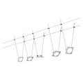 Kit câble Paulmann dc quadled 5x4w chrome mat 230v/12v dc 30va métal - Paulmann - 94111
