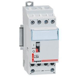 Contacteurs de puissance avec commande manuelle bobine 24 v~