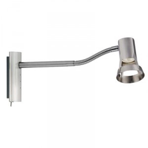 Projecteur Paulmann TejaFlex 1 Source sans Ampoule Max 10W GU10 - Nickel Satiné