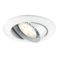 Spot encastré Paulmann Premium kit orientable gradable LED 3x8w 230v gu10 51mm blanc/métal
