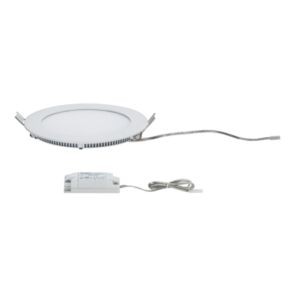 Spot encastré Paulmann Premium panel rond LED 1x6,5w 2700k 8va 230v/350ma 180mm blanc mat/alu