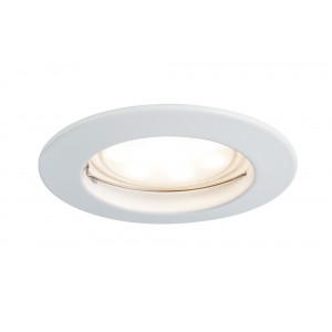Luminaire encastré Paulmann LED Coin satiné rond 7 W blanc Kit unitaire à intensité variable