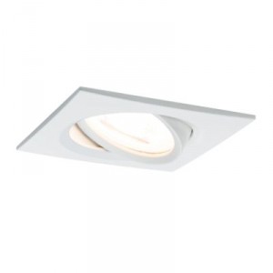 Spot LED Carré Blanc Encastré 7 W IP23 Nova Paulmann – Variable et Orientable