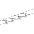 Kit câble Paulmann togoled 4x4w gu5,3 chrome 230/12v 80va métal