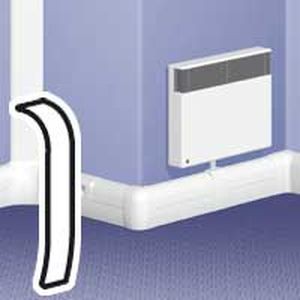 Plinthe dlp 140 x 35 - profilé, accessoires de cheminement et montage d'appareillage