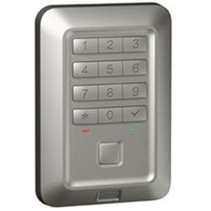 Clavier codé rétro-éclairé avec bouton-poussoir