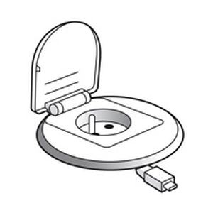 Avec 1 prise 2p+t, chargeur usb et enrouleur rj 45 rétractable