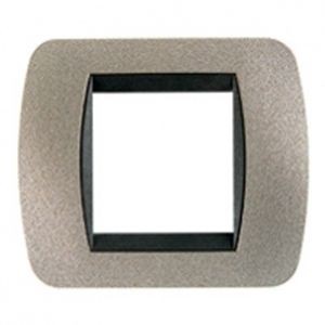 Plaques bticino living métal graphite titane