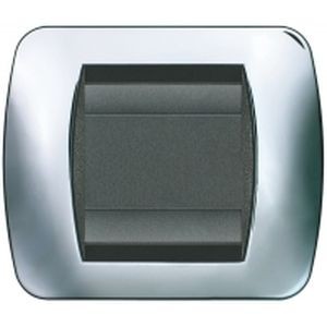Plaques bticino living métal noble chrome