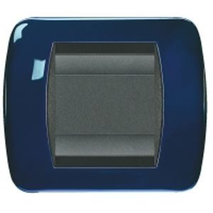 Plaques bticino living métal peinture laquée bleu nuit