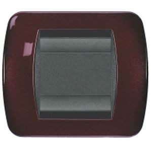 Plaques bticino living métal peinture métalisée rouge grenat
