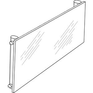 Acova Altima horizontal finition blanc - vm