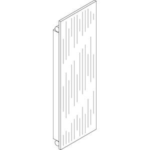 Acova Altima vertical à ailettes finition inox  - hlmi