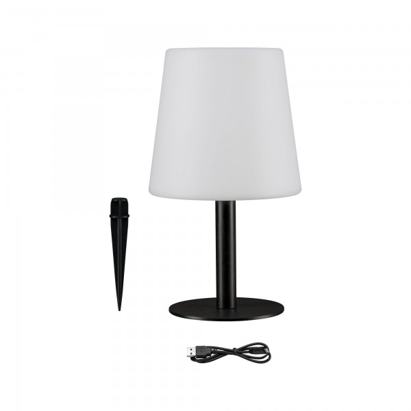 Lampe rechargeable à poser Extérieur Mobile Placido IP44 gradable, fonctionne sur batterie