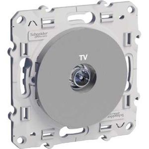 Prise Télévision Odace Schneider Aluminium