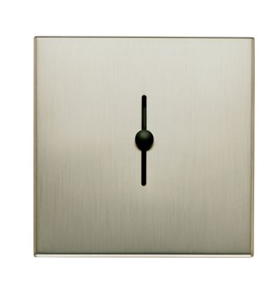 Variatieur à curseur Lyneo Alu brossé, 40-500W sans cadre