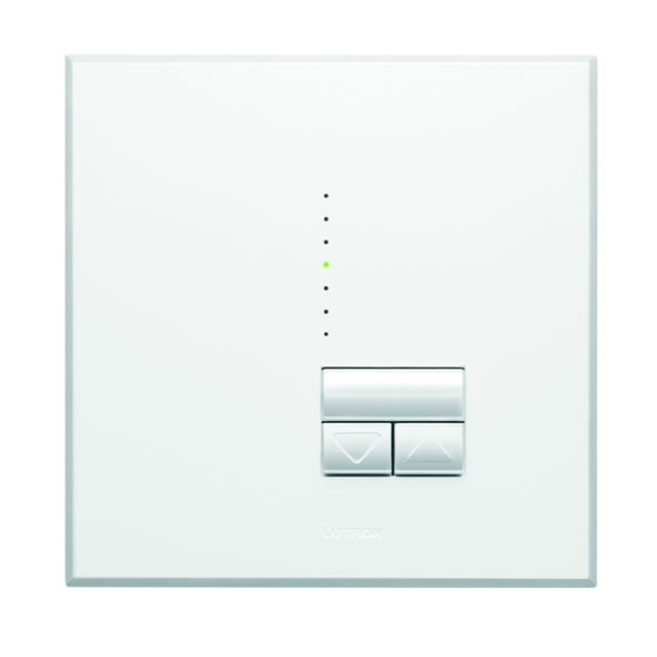 Variateur électronique RANIA Blanc, niveau gradation par led, 450W avec cadre
