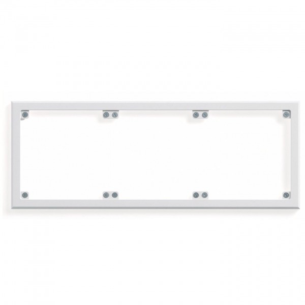 Cadre triple pour ensemble Lutron Blanc, pose verticale ou horizontale