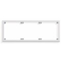 Cadre triple pour ensemble Lutron Blanc, pose verticale ou horizontale