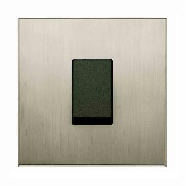 Interrupteur simple va-et-vient Lutron Alu Brossé, 10A 250V sans cadre