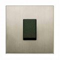 Interrupteur simple va-et-vient Lutron Alu Brossé, 10A 250V sans cadre
