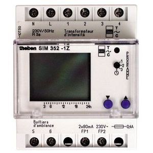 Gestionnaire  d'energie fil pilote modulaire 7 j 1 zone sim 352 1z 6 ordres