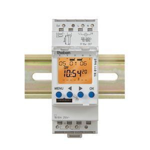 Interrupteur horaire digital 24h 7j 2modules 1c  radio synchronise