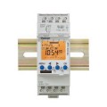 Interrupteur horaire digital 24h 7j 2 modules 2no+2nf 230v 56p tr 612 top 2