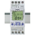 Interrupteur horaire digital 24h 7j 2 modules 2 c inv 12 24v ac cc tr 622 top