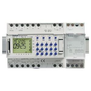 Interrupteur horaire digital annuel 4no+4nf  radio sans antenne tr 644 dcf