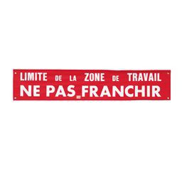 Banderole "Limite Zone de Travail" - Catu