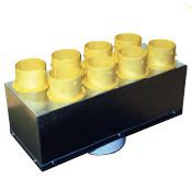 Plénum ventilation isolé d'insufflation S&P Unelvent PLENUM IDEO 8 piquages