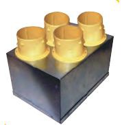 Plénum ventilation isolé d'insufflation S&P Unelvent PLENUM 4 Piquages