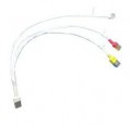 Cordon RJ45 3-en-1 de 35 cm