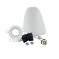 Spotbox + Kit Avec Douille GU10 Pour Source LED 10W Maxi + Collerette Orientable Blanche RAL 9010 - BLM