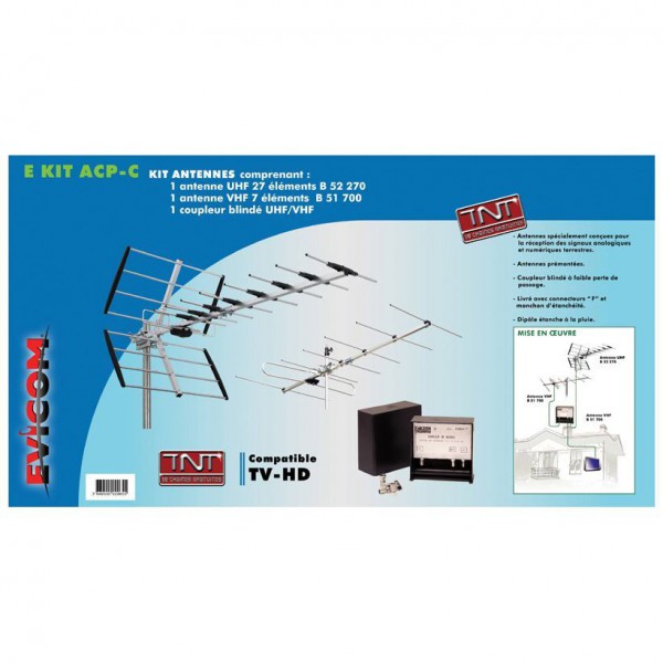 Kit antenne terrestre avec coupleur